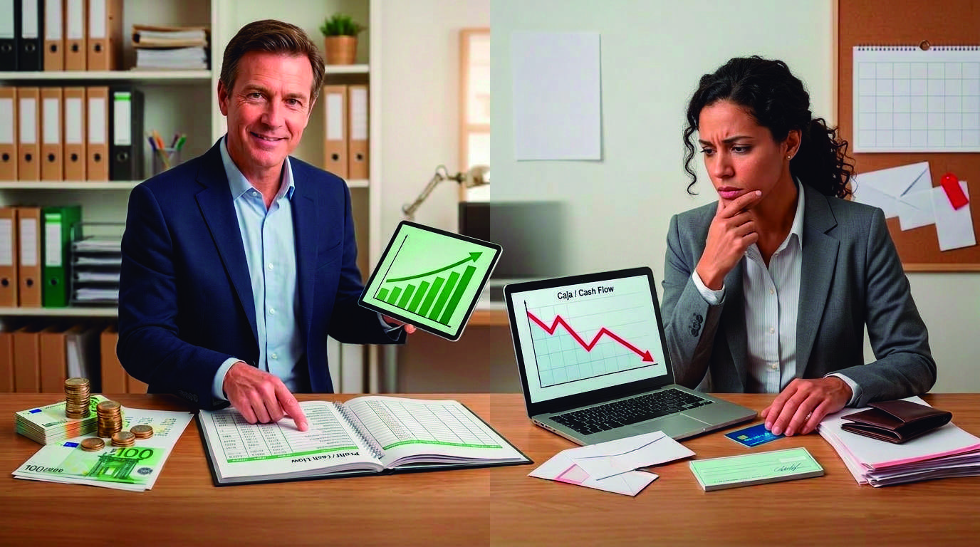 Confundir beneficio con caja, error típico en las pymes