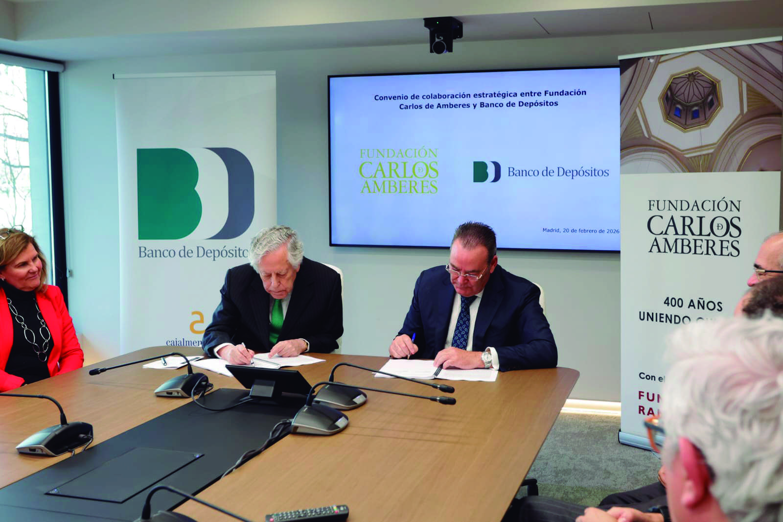 Fundación Carlos de Amberes y el Banco de Depósitos inician una nueva etapa con un convenio estratégico