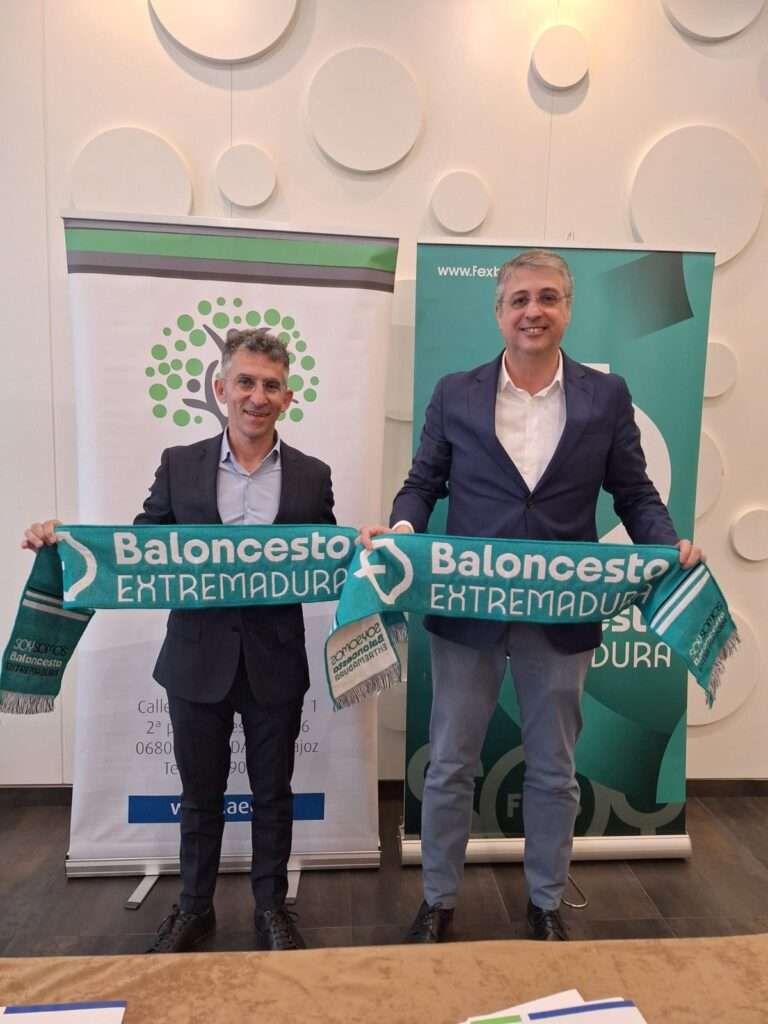 La Asociación Extremeña de la Empresa Familiar y la Federación Extremeña de Baloncesto fomentarán el deporte en la región