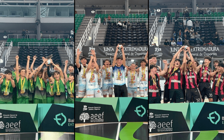 El baloncesto extremeño masculino de formación disputa las finales de la Copa AEEF