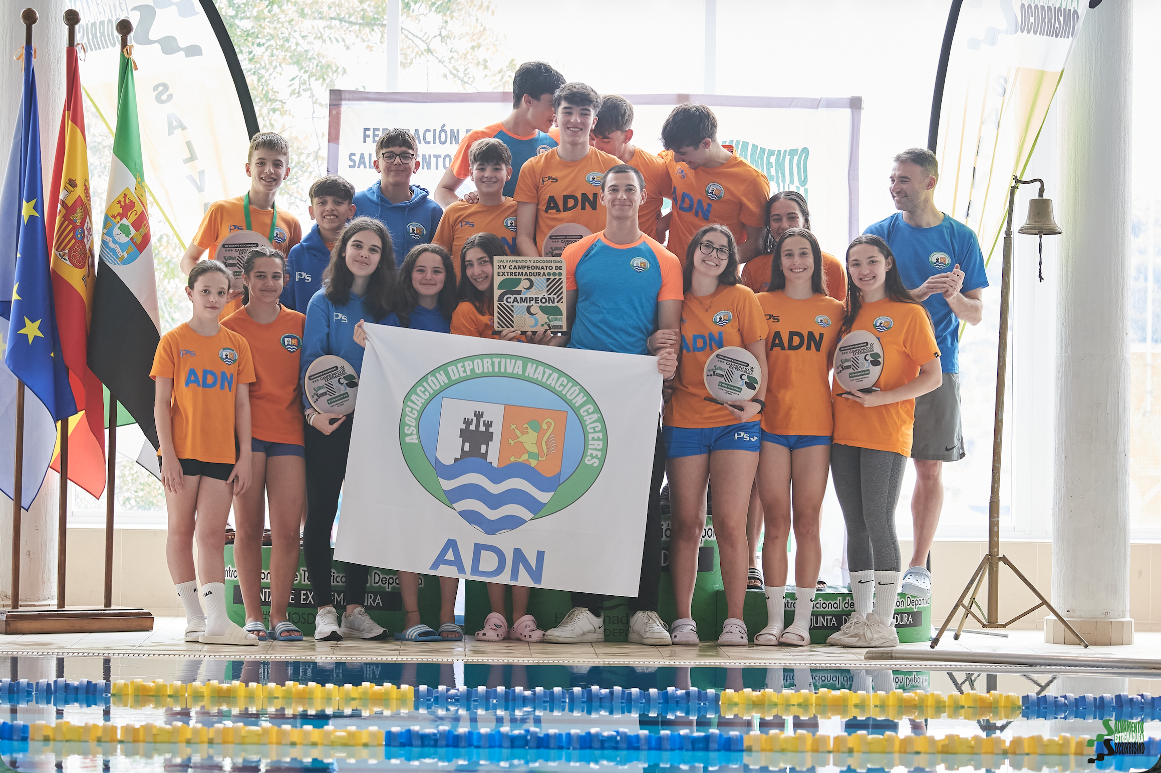 ADN Cáceres gana el XV Campeonato de Extremadura de Salvamento y Socorrismo