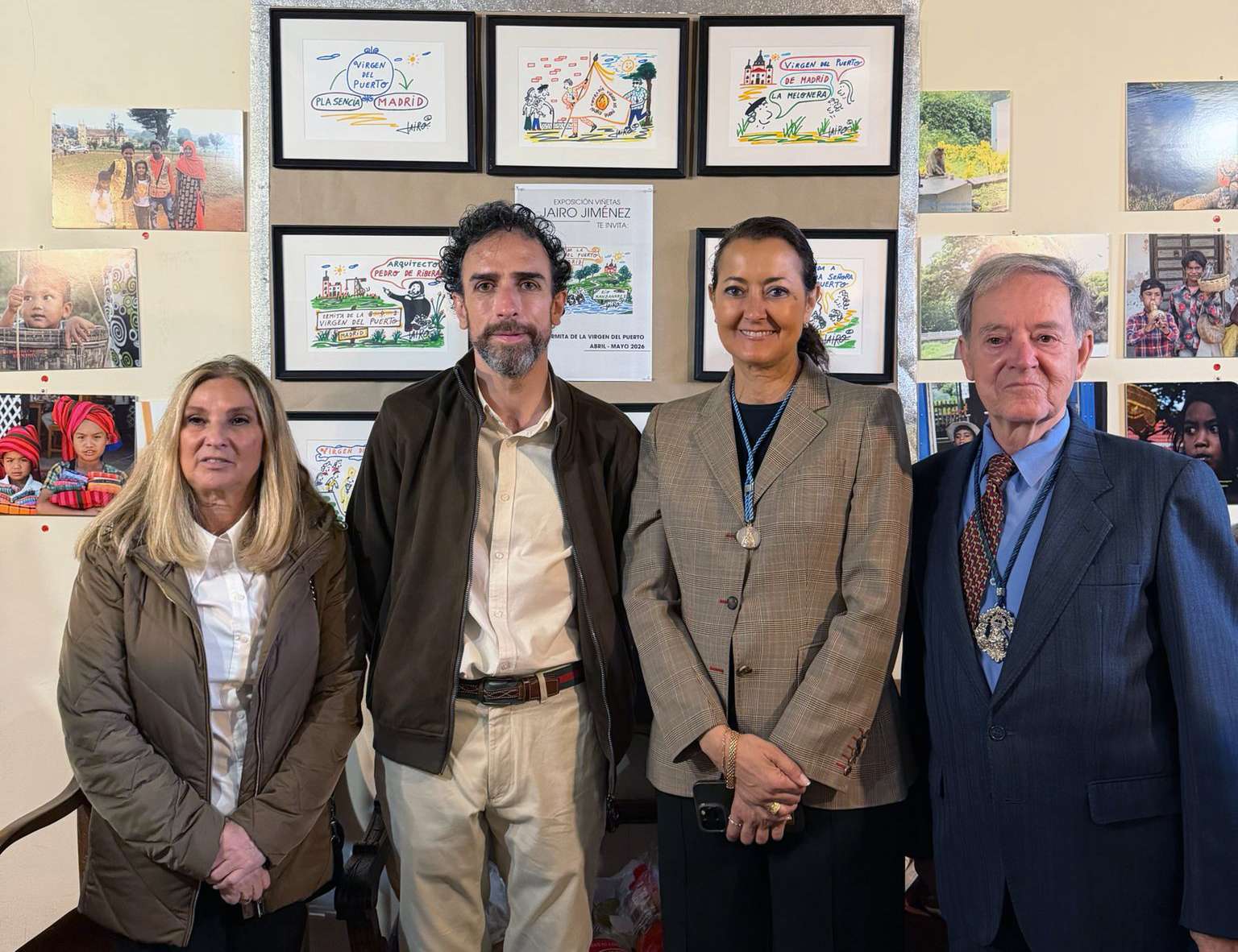 La Ermita de la Virgen del Puerto acoge una exposición de viñetas de Jairo Jiménez que se convertirá en permanente
