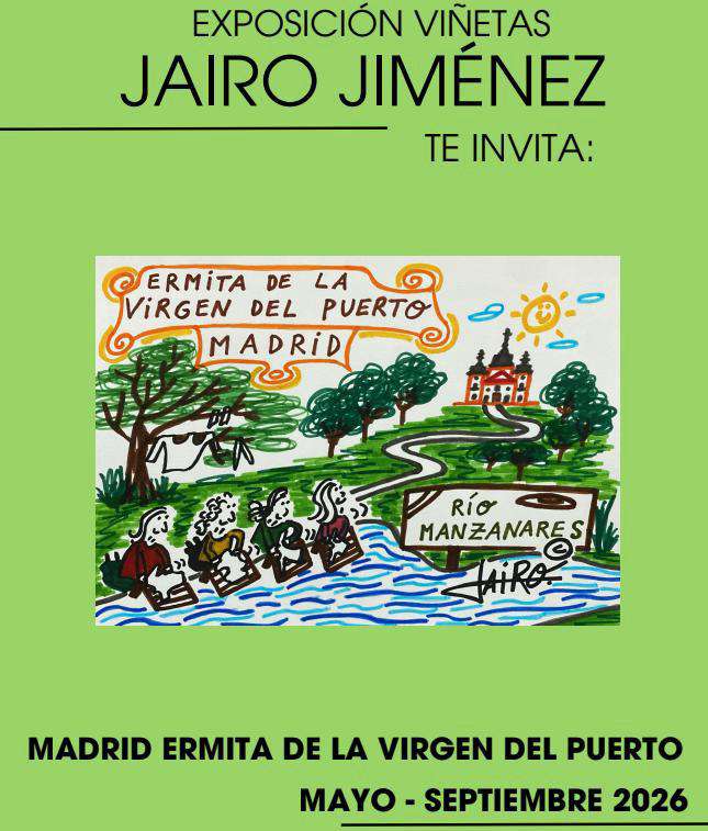 La Ermita de la Virgen del Puerto acoge una exposición de viñetas de Jairo Jiménez que se convertirá en permanente