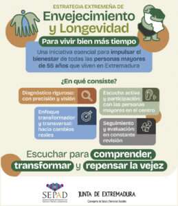 Extremadura avanza en la construcción de su Estrategia de Envejecimiento para vivir más y vivir mejor