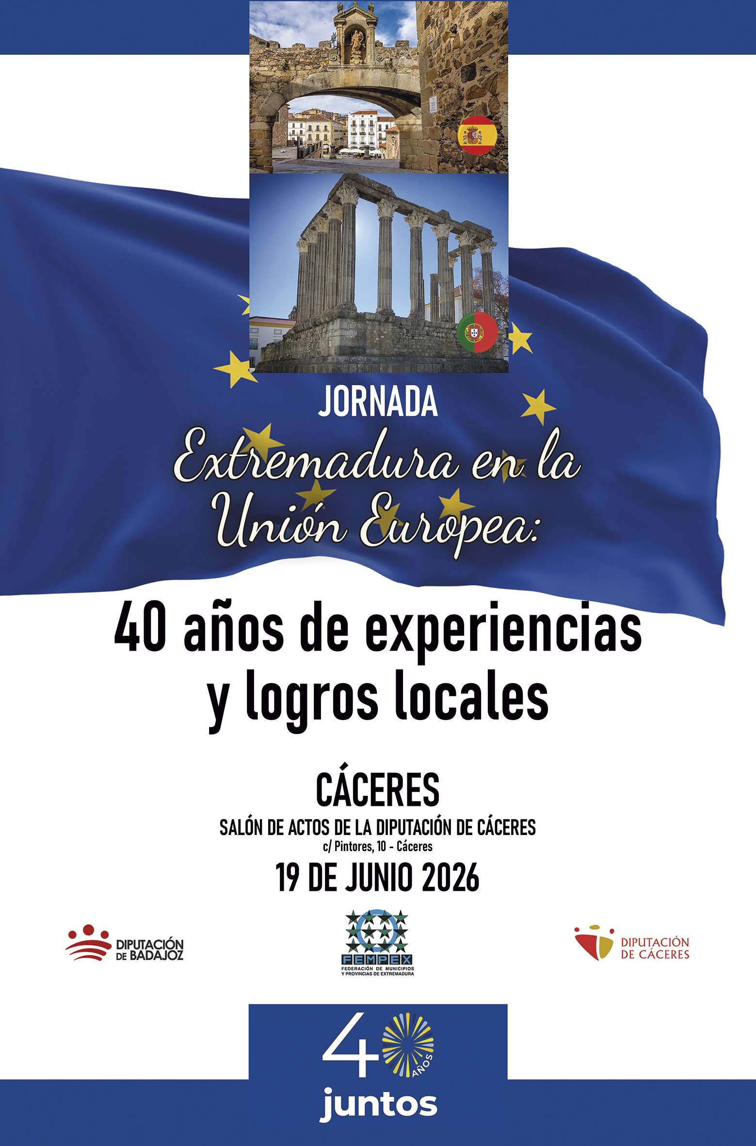 La Fempex conmemora el XL Aniversario de la adhesión de España a la Unión Europea