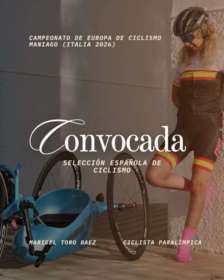 Maribel Toro Báez vuelve a la élite continental, convocada con la Selección Española para el Campeonato de Europa de Paraciclismo en Italia