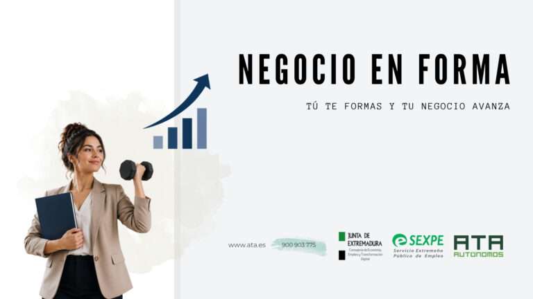 La Federación Nacional de Asociaciones de Trabajadores Autónomos y el Sexpe impulsan la formación de los autónomos extremeños con el proyecto 'Negocio en forma'