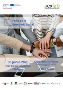 Jerez de los Caballeros acoge el 30 de junio la Feria de Economía Social, organizada por Aexlab