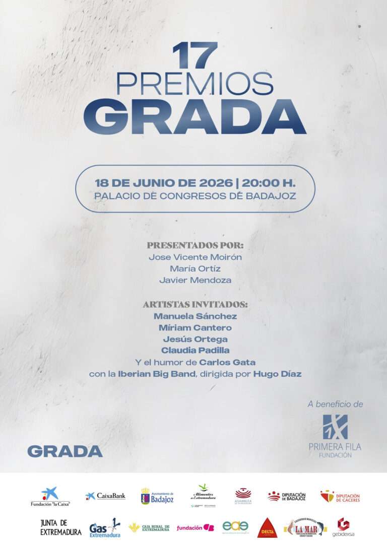 Últimos días para comprar las entradas para los XVII Premios Grada, que se entregarán el 18 de junio en Badajoz