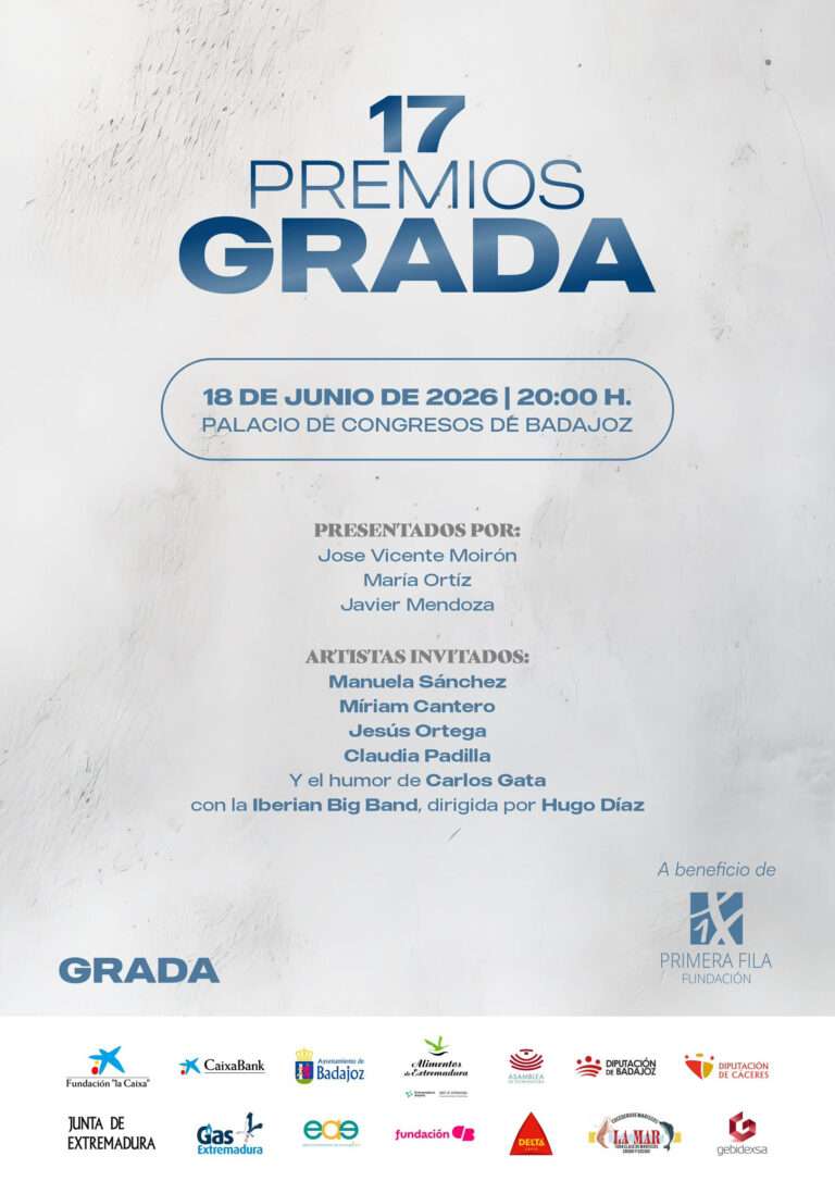 Últimos días para comprar las entradas para los XVII Premios Grada, que se entregarán el 18 de junio en Badajoz