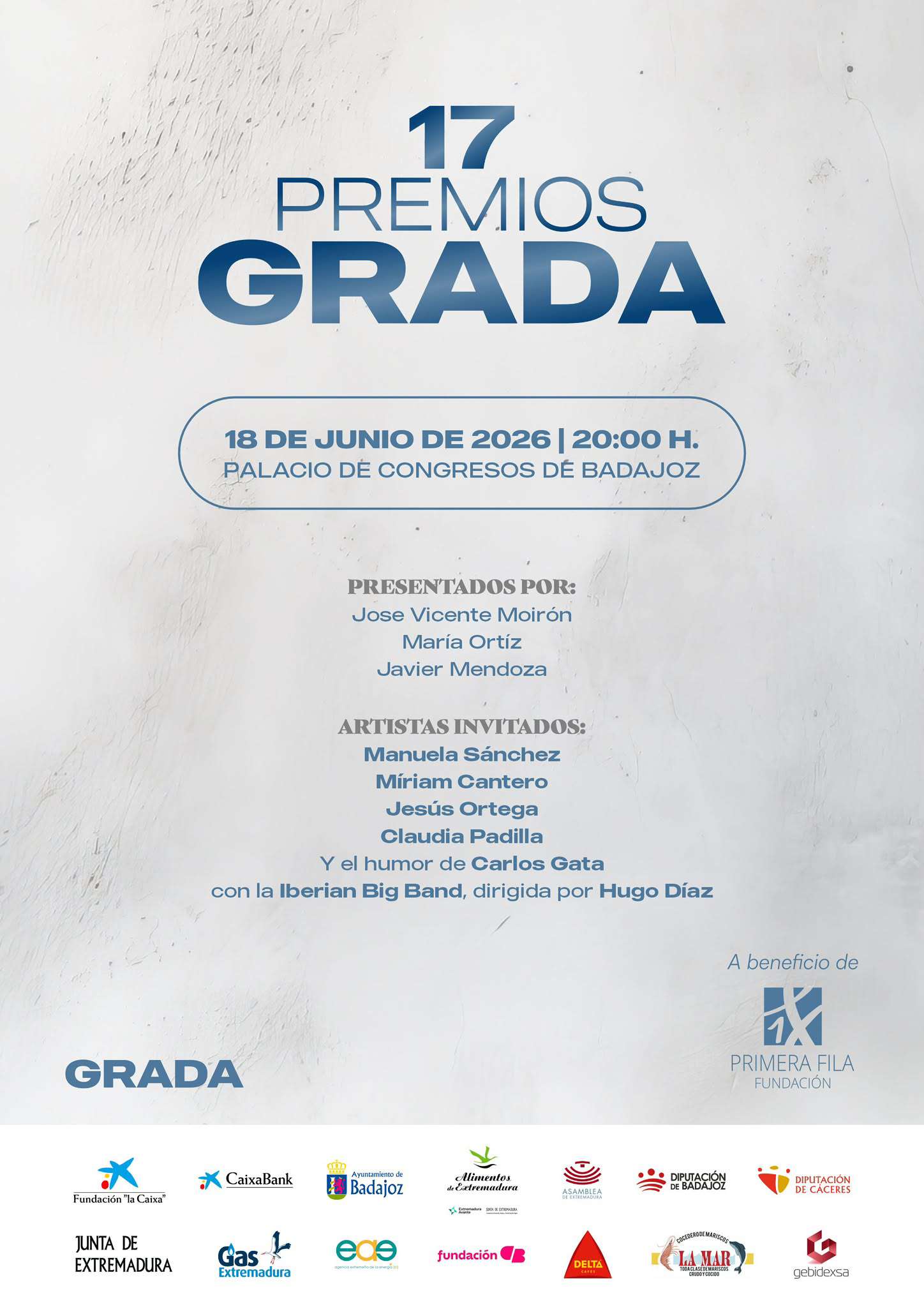 Últimos días para comprar las entradas para los XVII Premios Grada, que se entregarán el 18 de junio en Badajoz