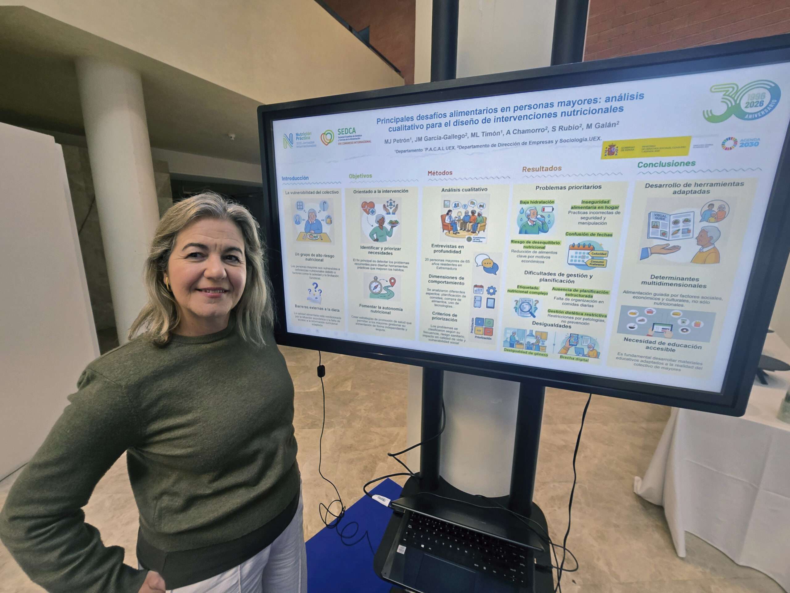 La Universidad de Extremadura desarrolla un proyecto para mejorar la alimentación de las personas mayores