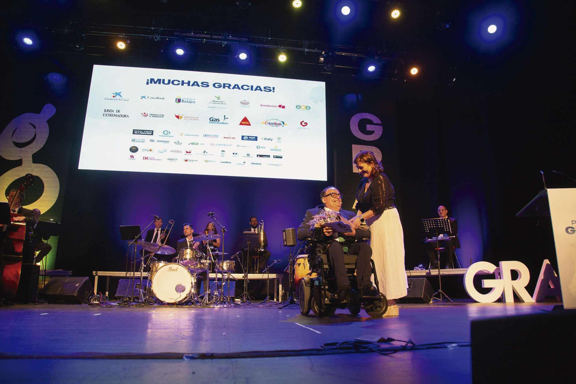 Premios Grada 2026. Los protagonistas en el escenario