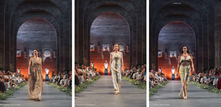 El proyecto de Carmen Fernández 'Micropaisajes' convierte el Museo Nacional de Arte Romano de Mérida en un escenario de moda, arte y paisaje extremeño