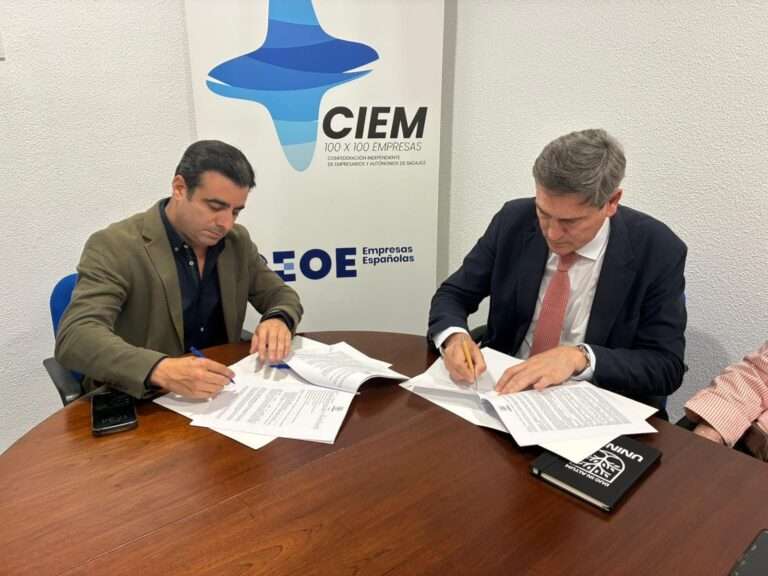 La Confederación Independiente de Empresarios y Autónomos y Uninde promoverán prácticas universitarias en empresas