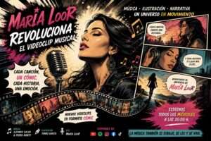 María Loor revoluciona el videoclip musical convirtiendo cada canción de su nuevo disco en un cómic animado