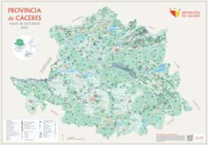 La Diputación de Cáceres publica una nueva colección de mapas provinciales