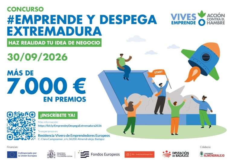 La Diputación de Badajoz y Acción contra el Hambre convocan el concurso ‘Emprende y despega 2026’