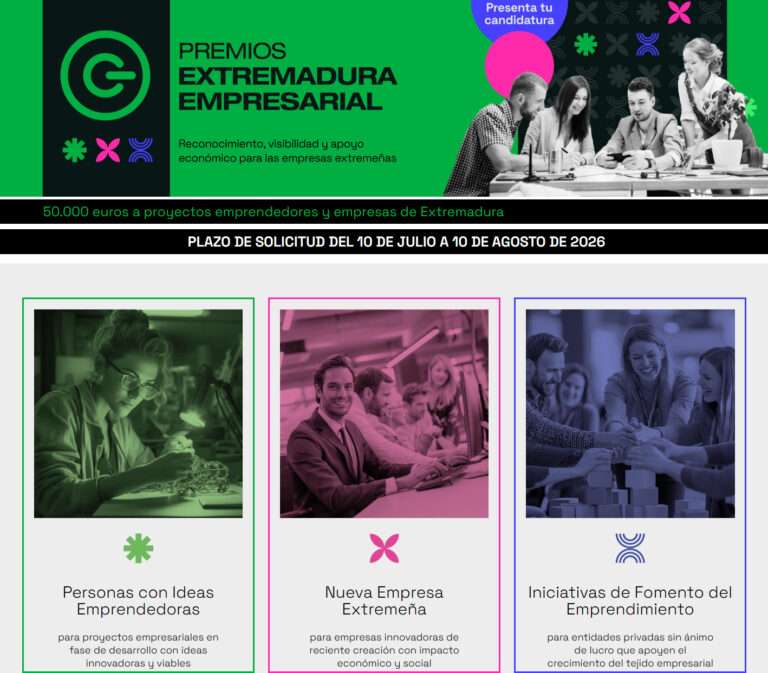 La Junta de Extremadura convoca los Premios Extremadura Empresarial 2026