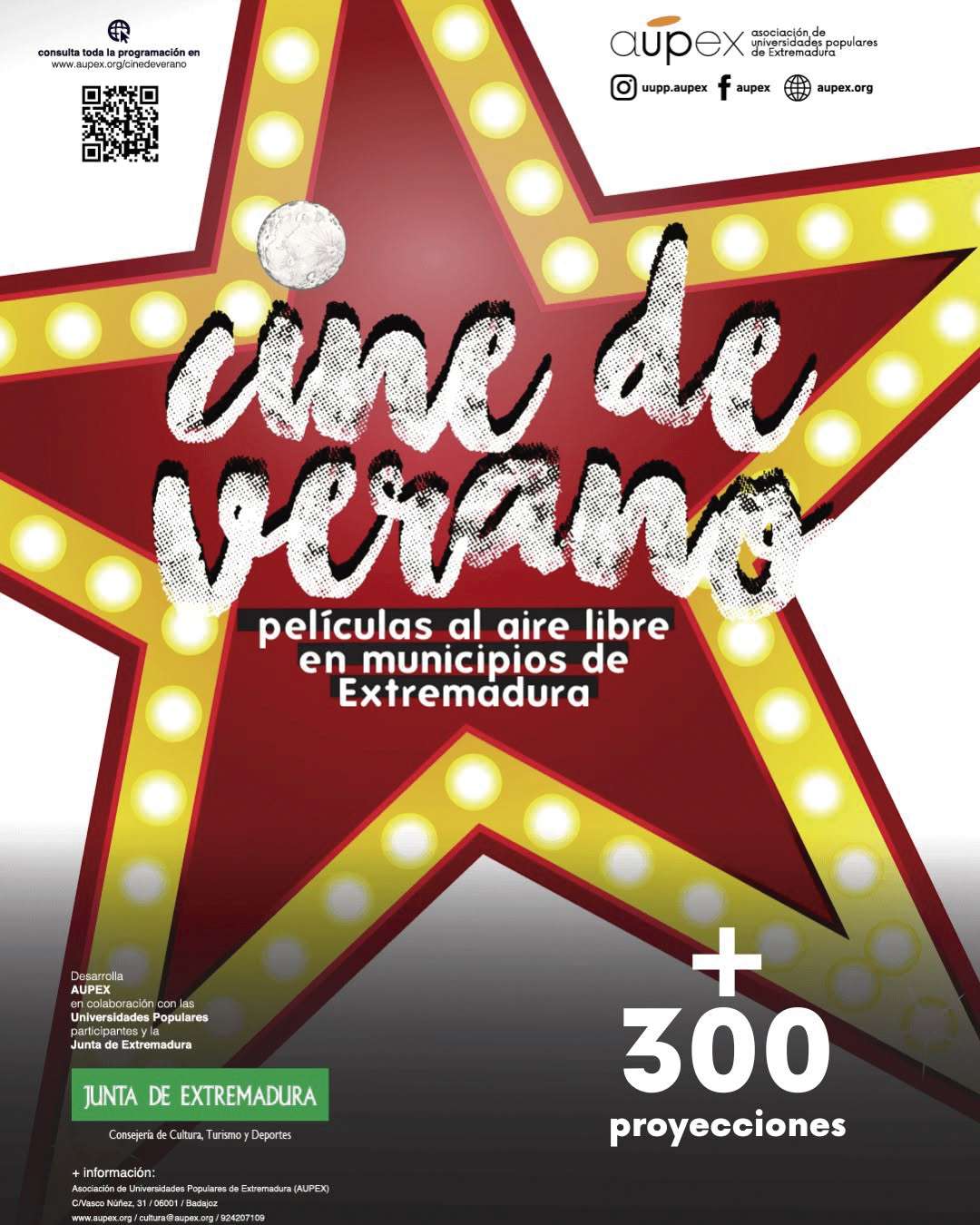 El cine de verano de Aupex programa 328 proyecciones gratuitas en 91 localidades