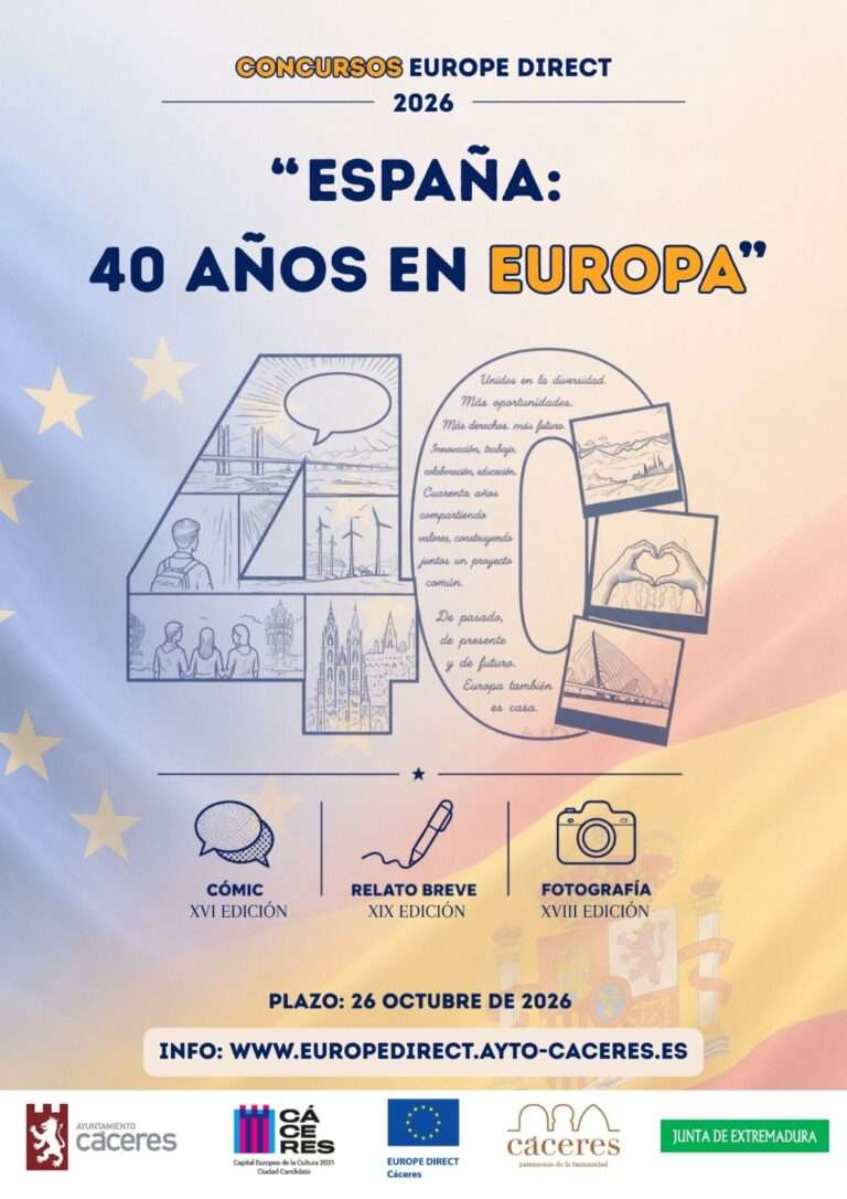 Europe Direct Cáceres convoca la edición de 2026 de sus concursos de relato breve, fotografía y cómic