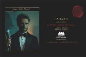 Juan Carlos Berrocal actuará en el Teatro López de Ayala de Badajoz junto a 'Materia Prima' el 21 de agosto de 2026