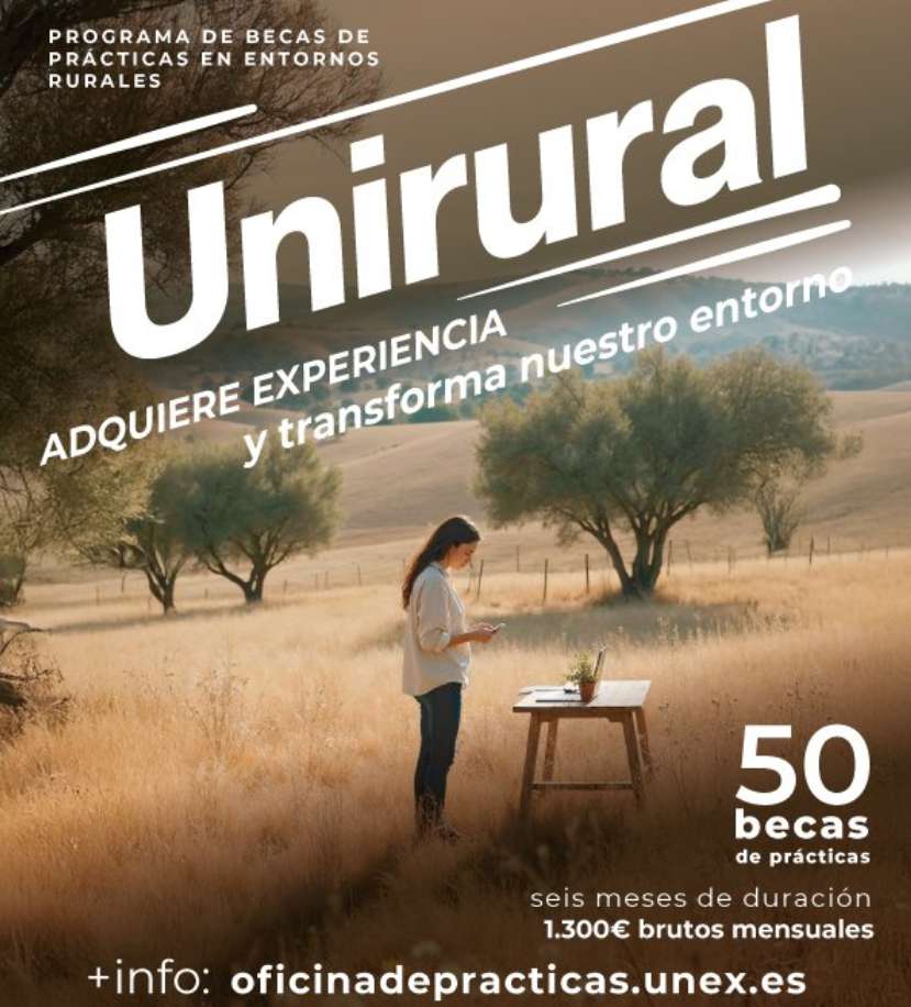 La Diputación de Badajoz promueve el empleo rural con la quinta edición de las becas 'UniRural'
