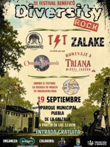 'Diversity Rock' vuelve a Puebla de la Calzada. La música también sirve para incluir