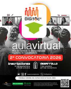 Aupex abre la inscripción para la segunda convocatoria de 2026 de 'Espacios Digitalex'