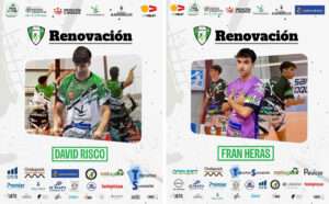 Los ribereños David Risco y Fran Heras volverán a disputar la Superliga 2 Oro con el Club Voleibol Almendralejo