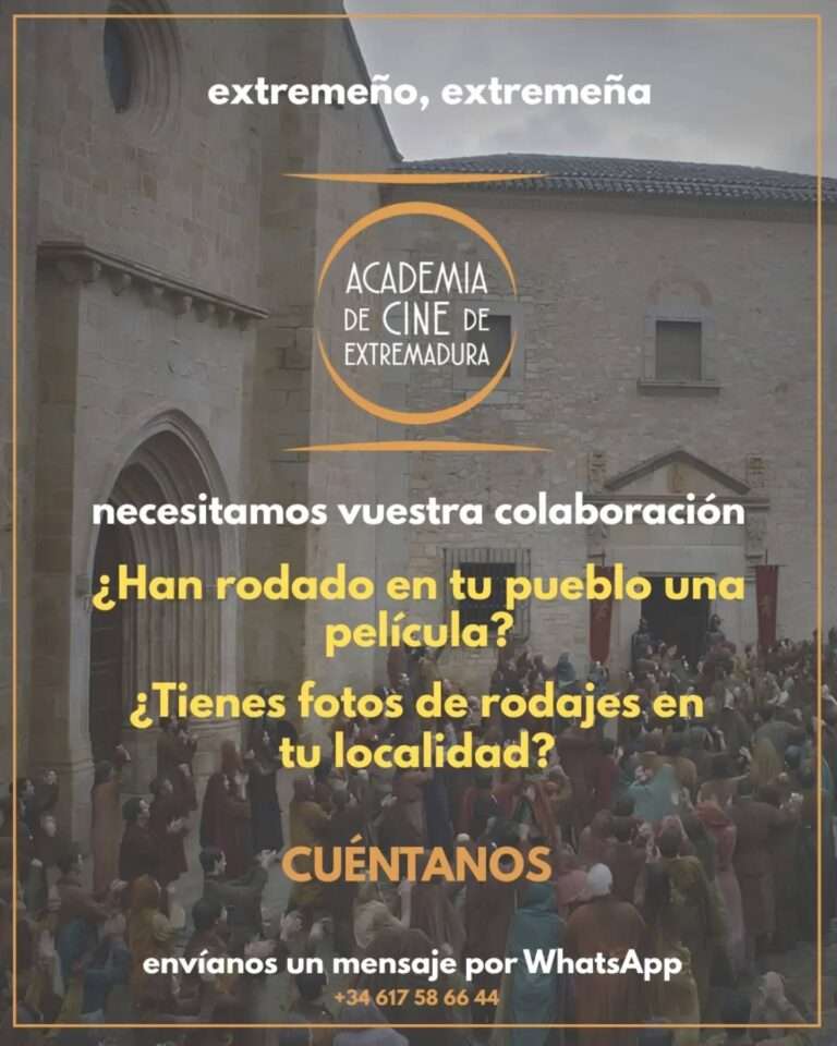 La Academia de Cine de Extremadura pide a los extremeños recuperar la memoria de los rodajes que pasaron por sus pueblos
