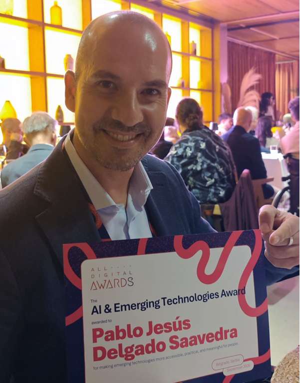 El Congreso All Digital 2026 reconoce la labor de Pablo Jesús Delgado, de Aupex