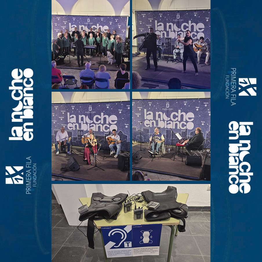 Fundación Primera Fila acercó la cultura accesible a La Noche en Blanco de Badajoz
