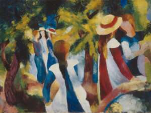 ‘Chicas bajo los árboles’, de August Macke