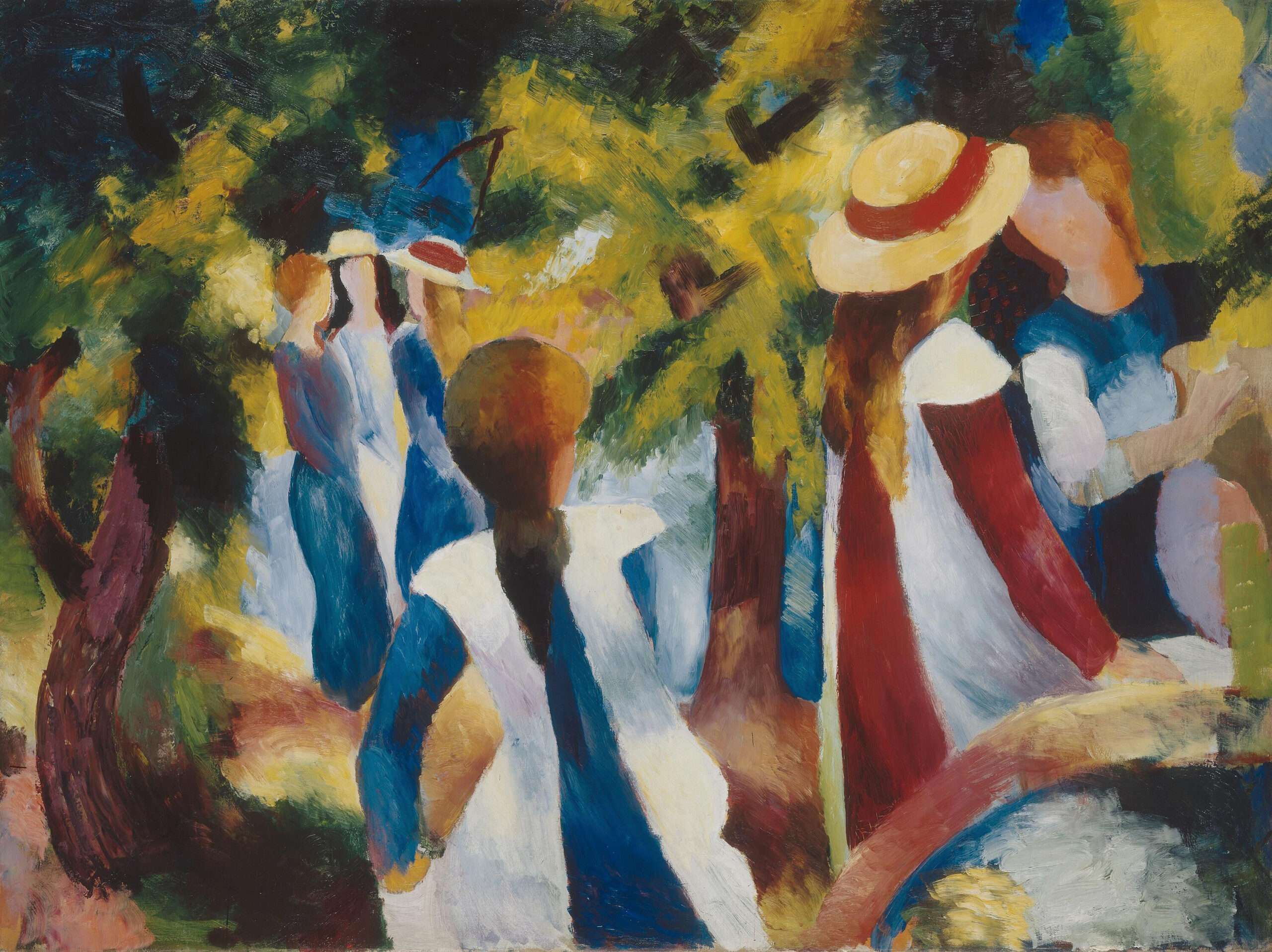 ‘Chicas bajo los árboles’, de August Macke
