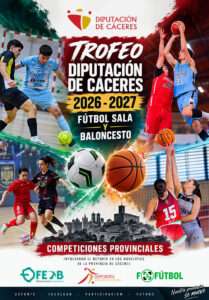 Comienza la edición de 2026 de los trofeos Diputación de Cáceres de baloncesto y fútbol sala